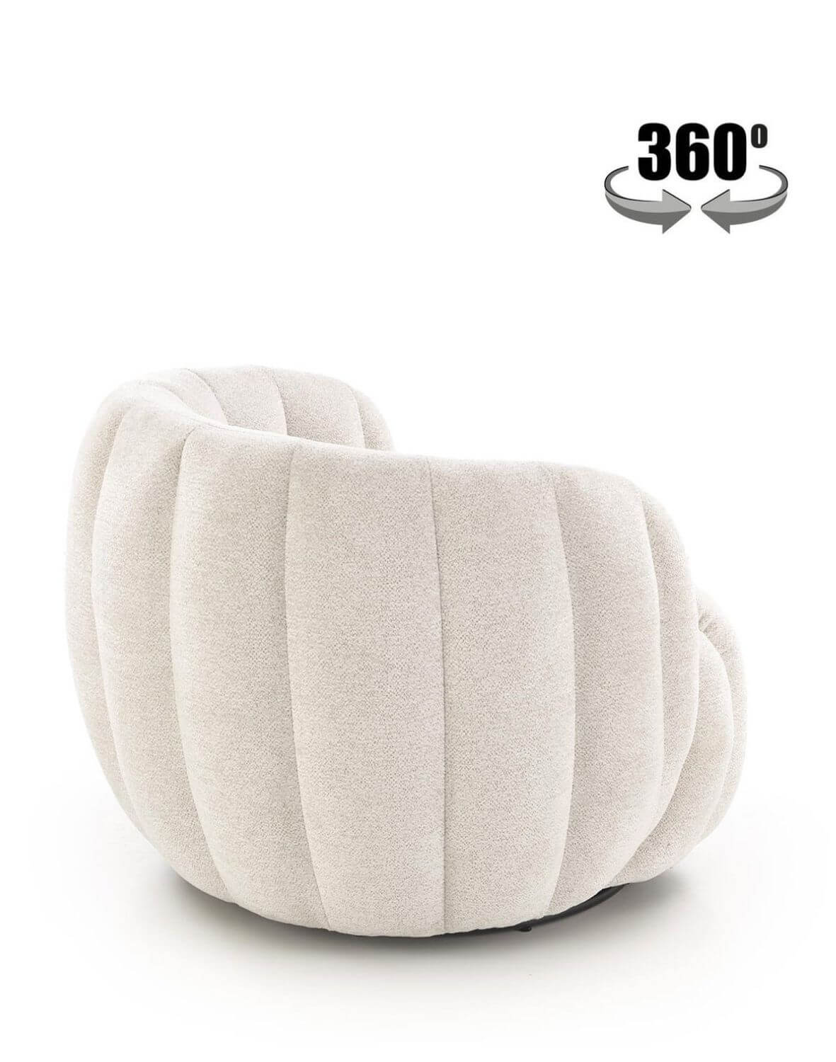 fotel wypoczynkowy fraser, obrotowy 360, kemowy