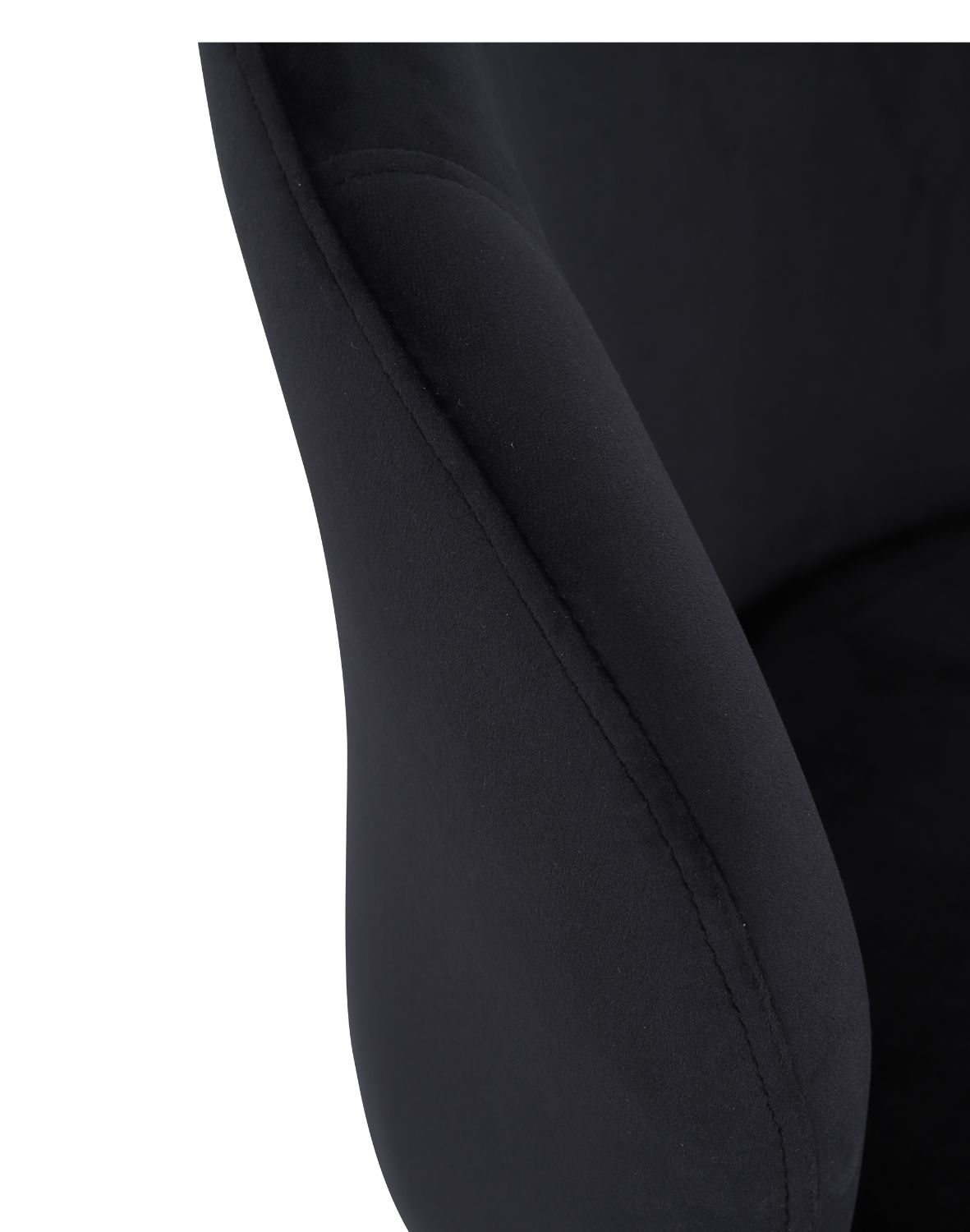 krzesło do jadalni ganta black, czarny welwet