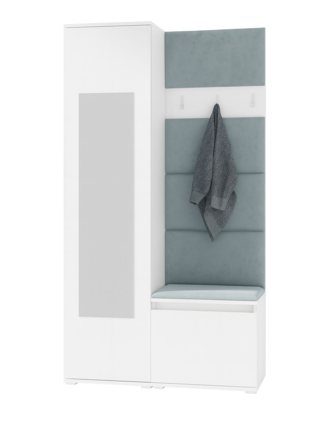 meble do przedpokoju z panelami tapicerowanymi emi 13