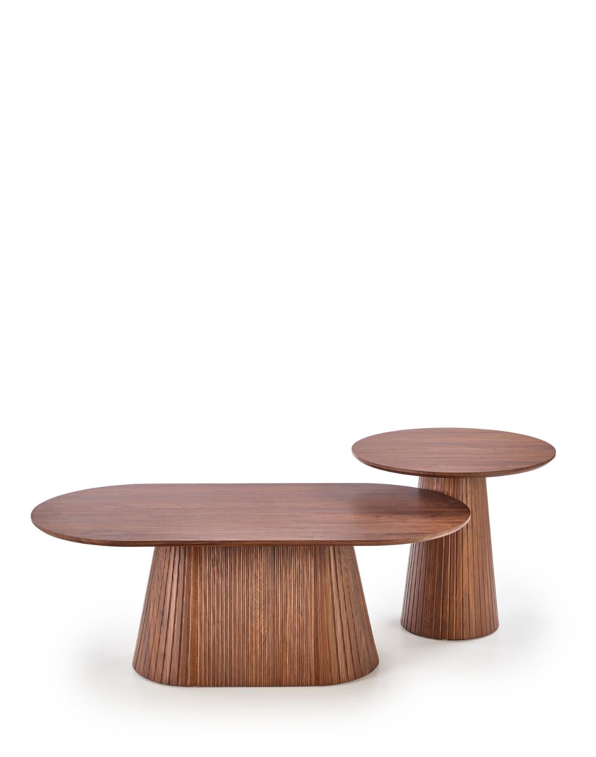 stoli kawowy okrągły orzechowy gisela