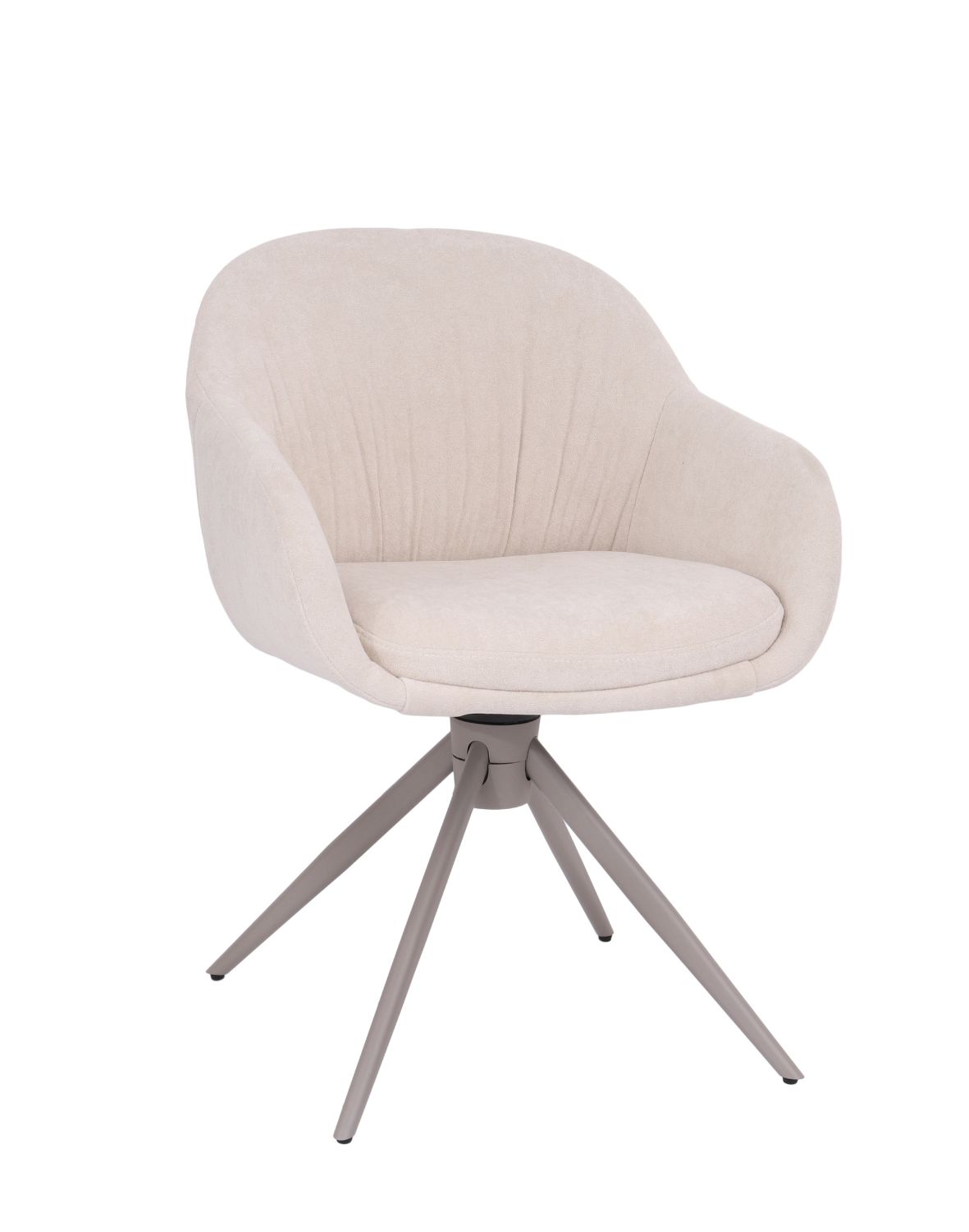 krzesło obrotowe do jadalni greta, beżowe