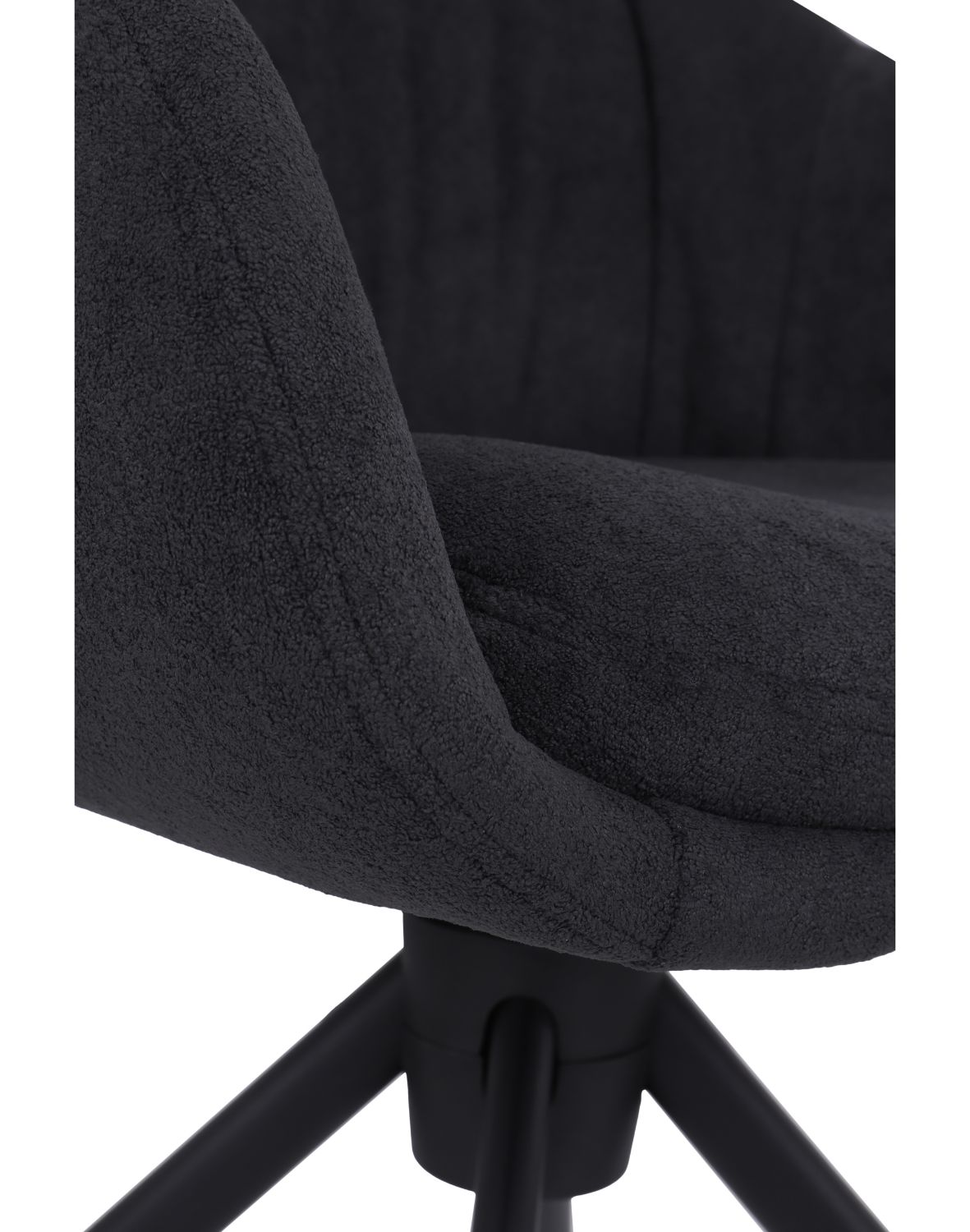 krzesło obrotowe do jadalni greta, ciemnoszare