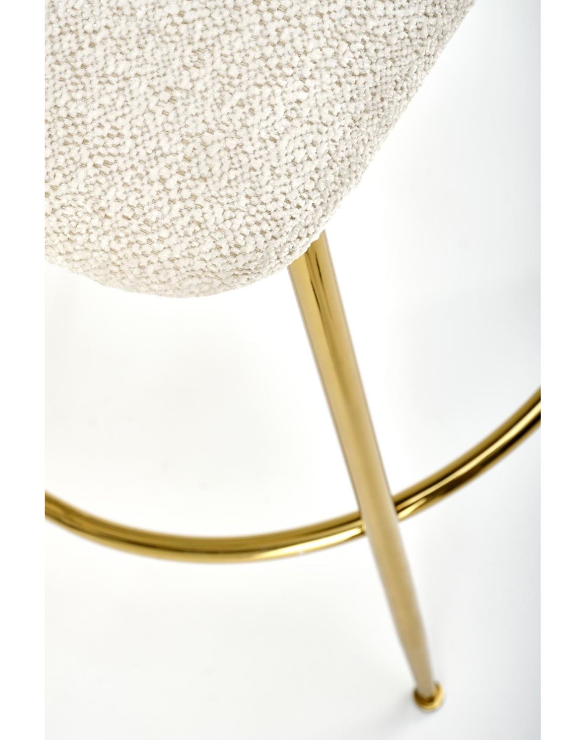 hoker do kuchni h116, kremowy, złoty stelaż