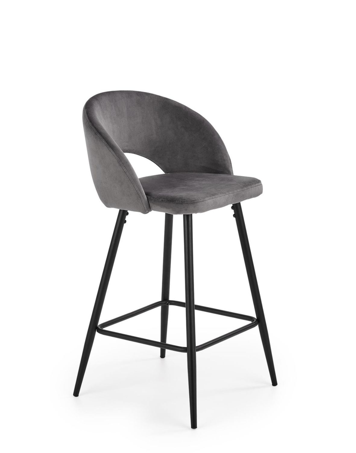 hoker do kuchni h96, szary welwet