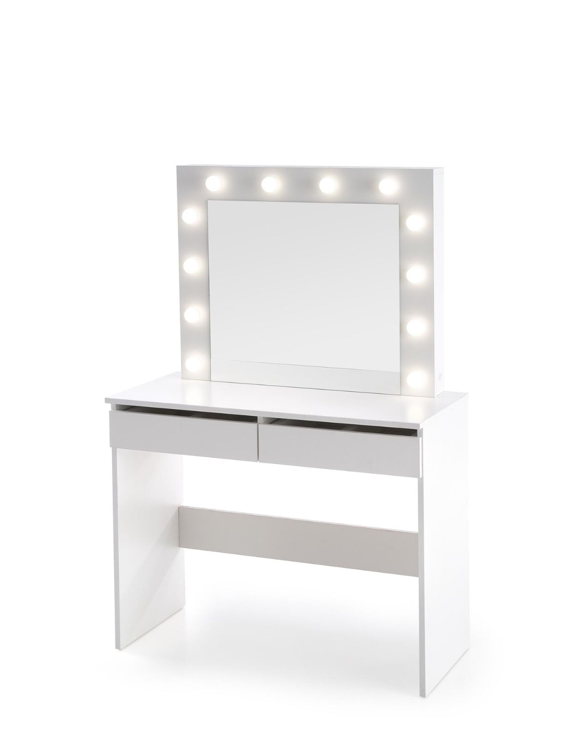 toaletka z lustrem hollywood, biała