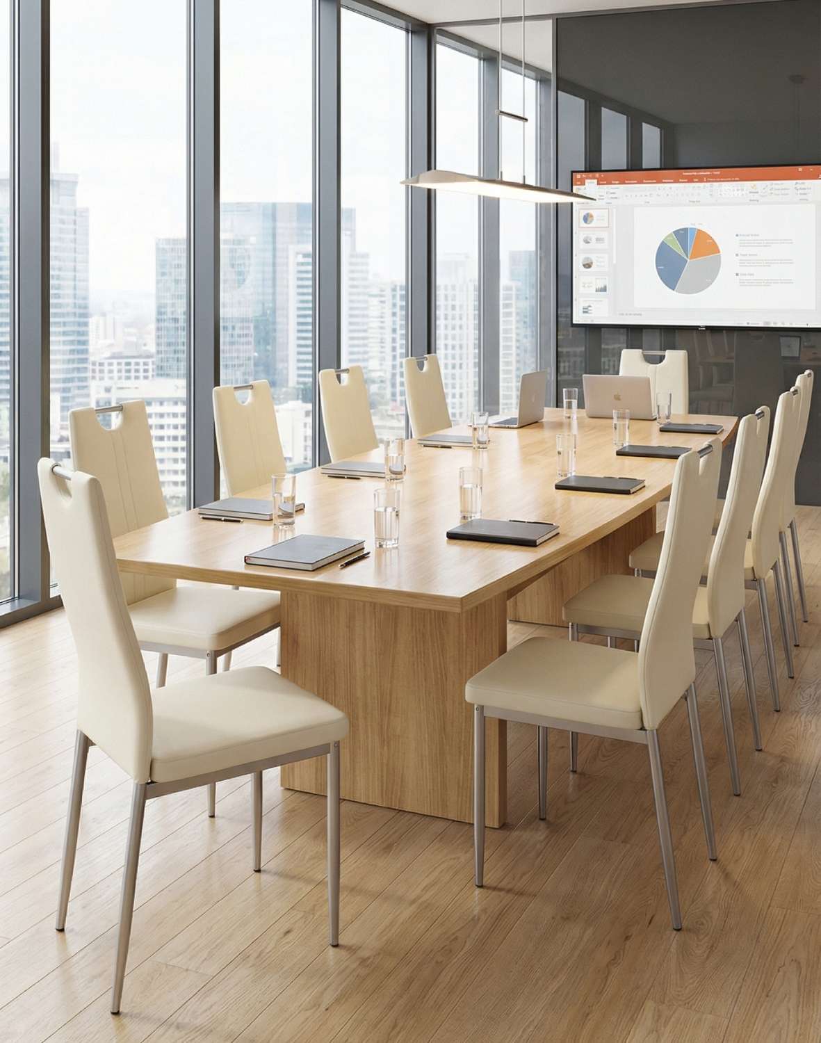 krzesło kremowe k202, tapicerowane, eco skóra