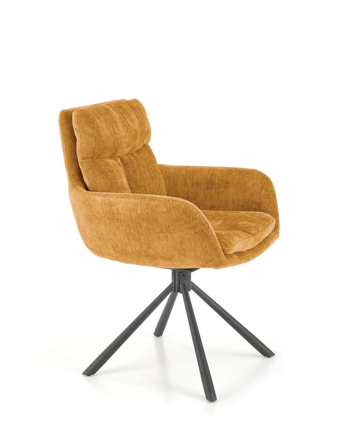 krzesło obrotowe K495, musztardowe