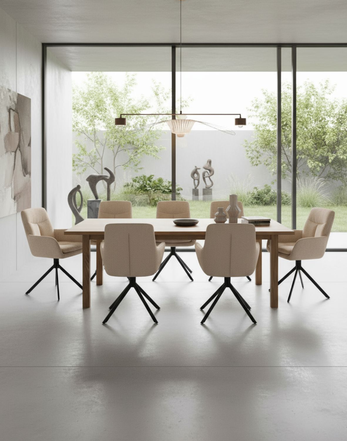 krzesło obrotowe k536, tapicerowane, beżowe