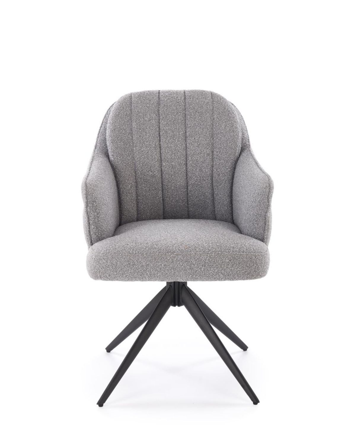 krzesło z funkcją obracania k570, boucle, szare