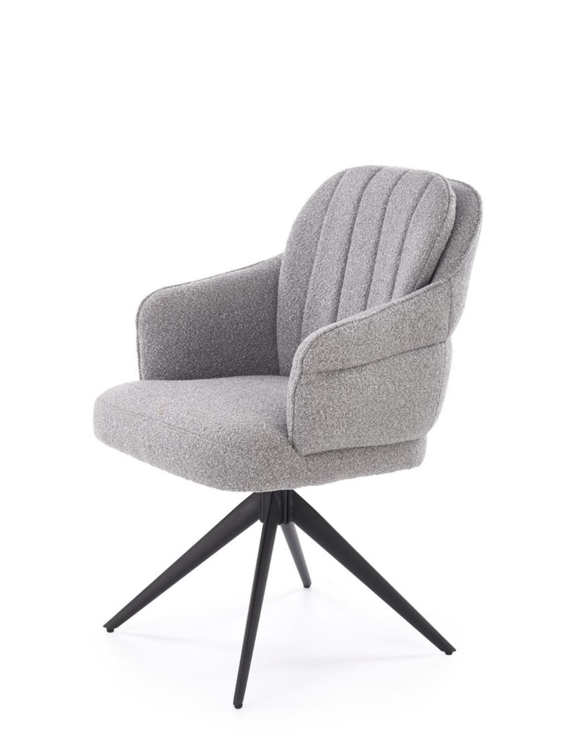krzesło z funkcją obracania k570, boucle, szare