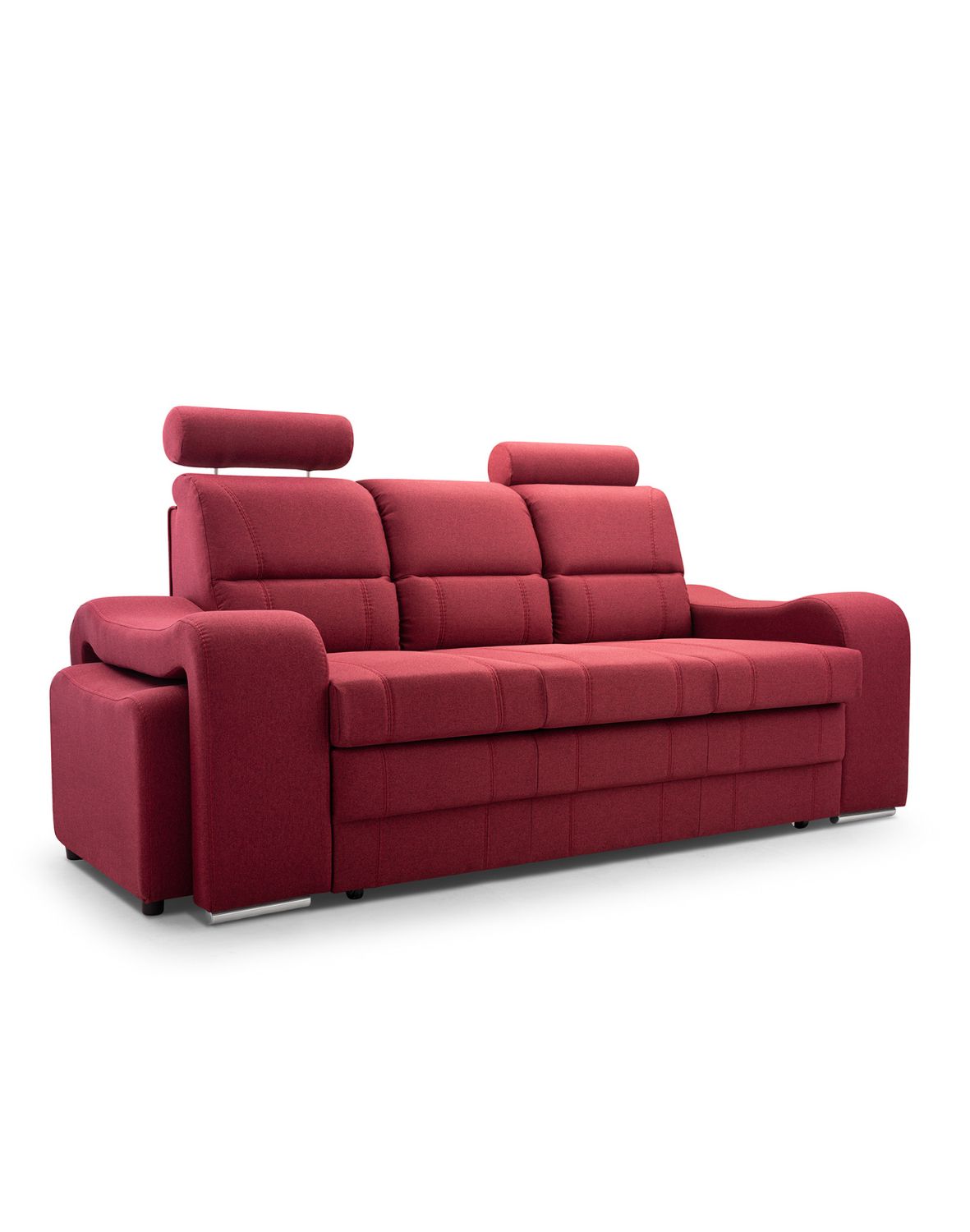 czerwona kanapa wenus z zagłówkami