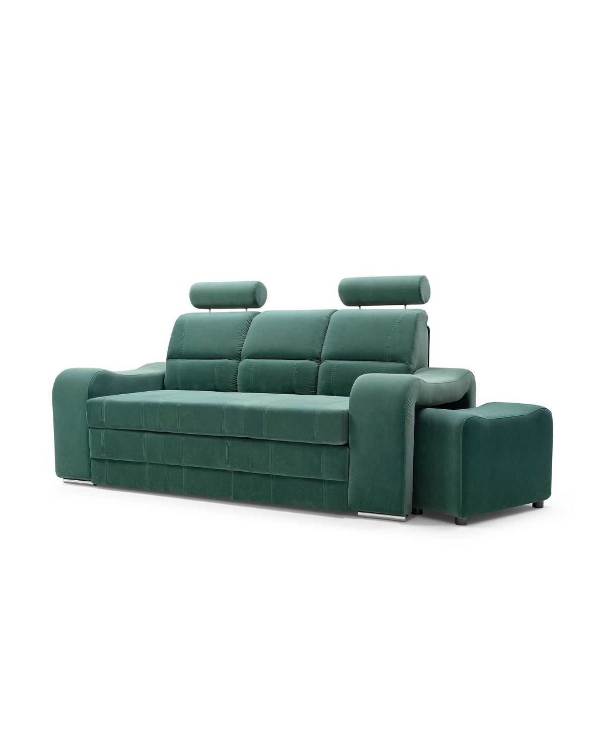 zielona kanapa wenus z zagłówkami