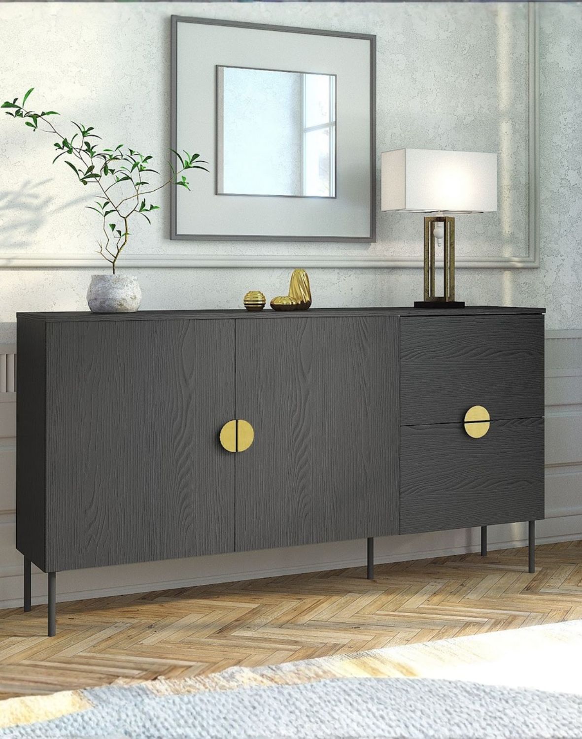 Komoda z szufladami Mond 03 Grafit