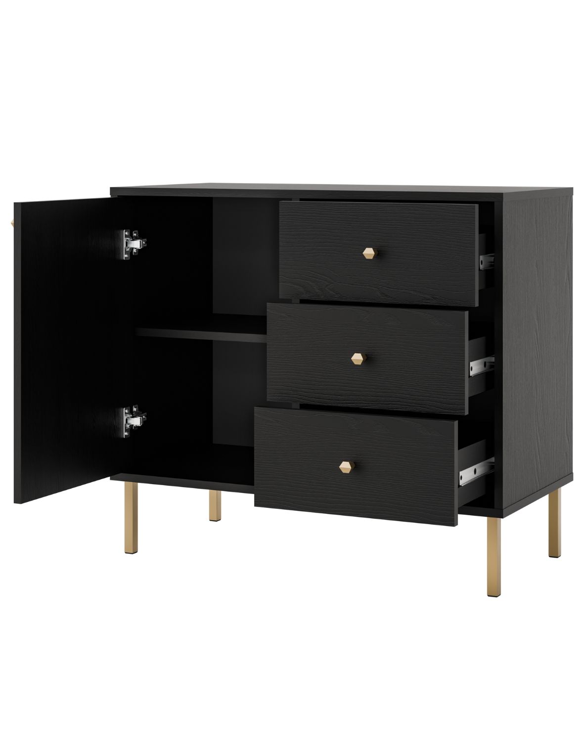 komoda tokyo 2 czarny 2f3s typ 814