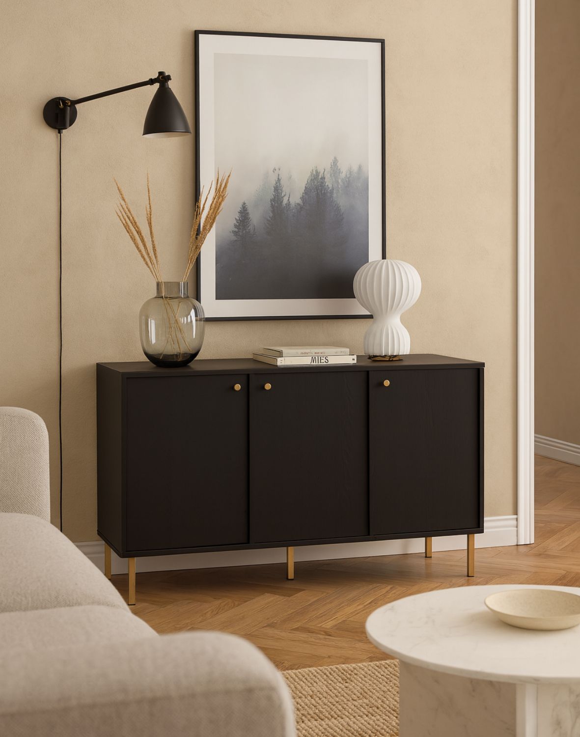 komoda tokyo 2 czarny 3f typ 813