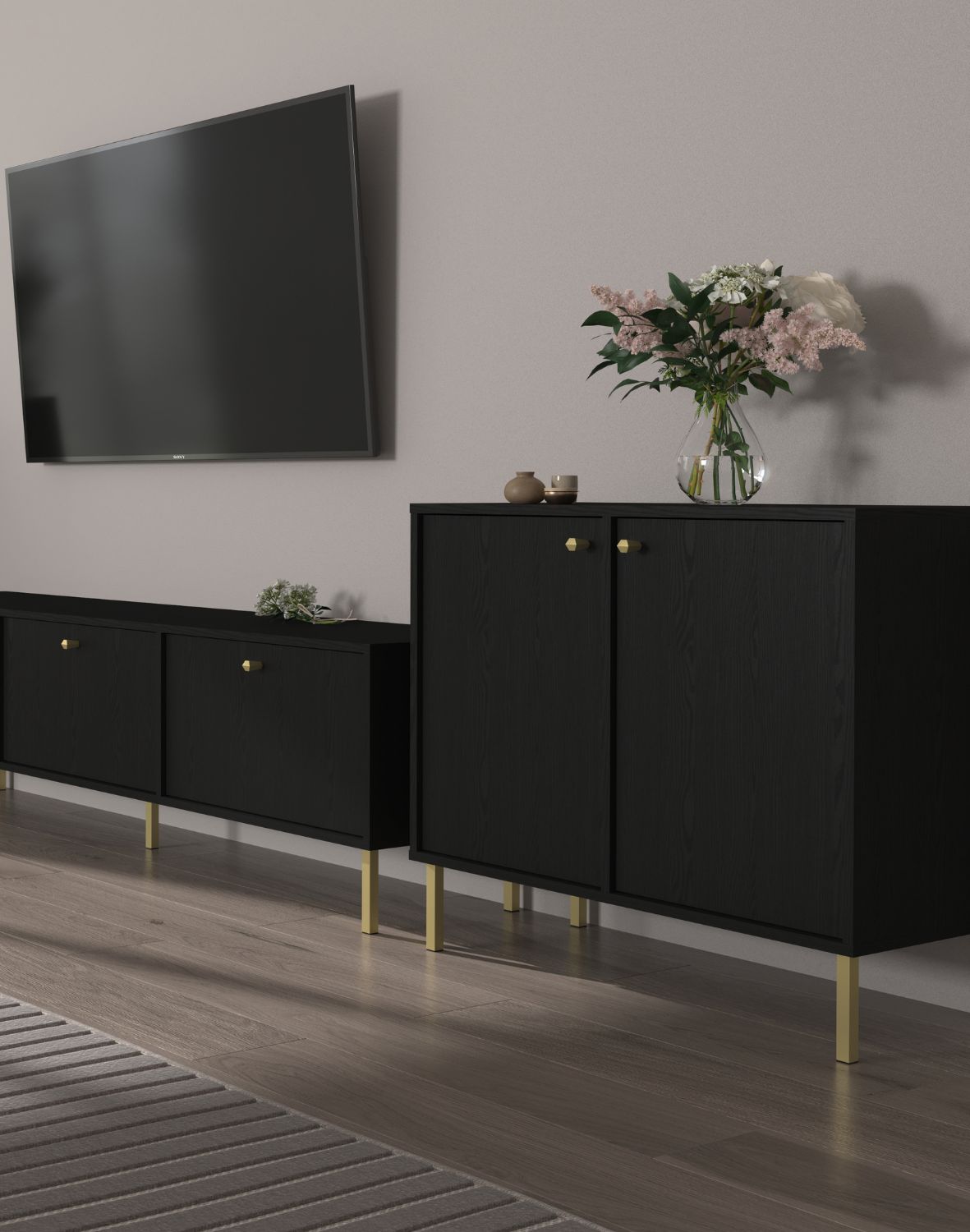 komoda tokyo 2 czarny 2f typ 812