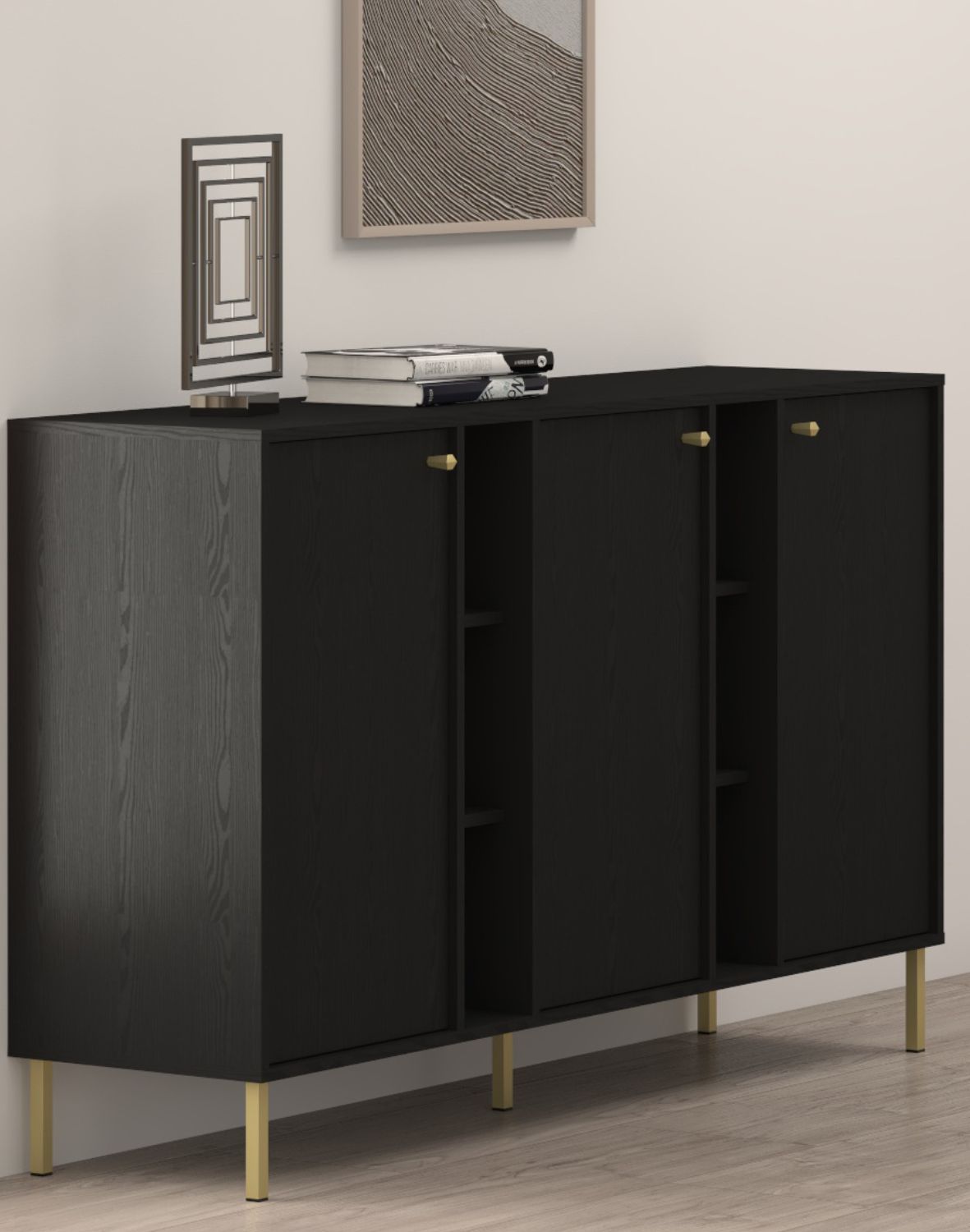 komoda tokyo2 czarny 3 f typ 823