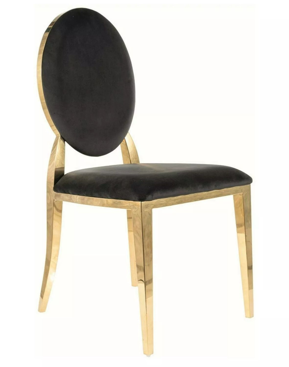 krzeslo king velvet czarny