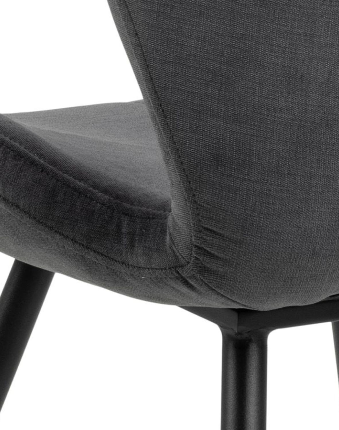 krzesło tapicerowane do jadalni petry grafitowe 92651