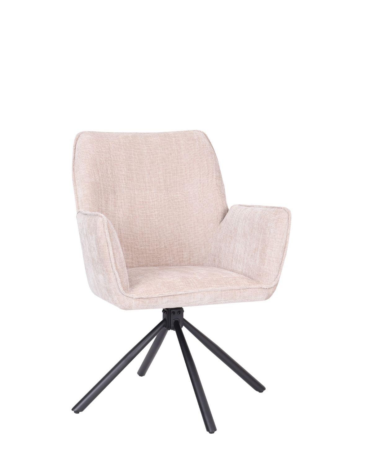 krzesło obrotowe z podłokietnikami lozano, beżowe (s2417)