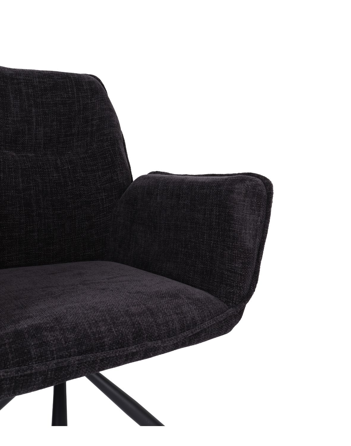 krzesło obrotowe z podłokietnikami lozano, czarne (s2417)