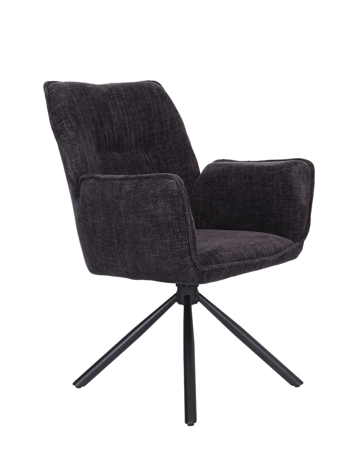 krzesło obrotowe z podłokietnikami lozano, czarne (s2417)