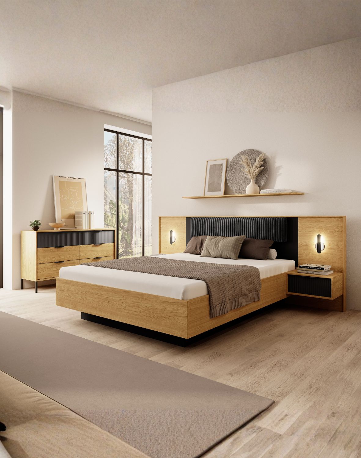 łóżko drewniane 160x200 baltic