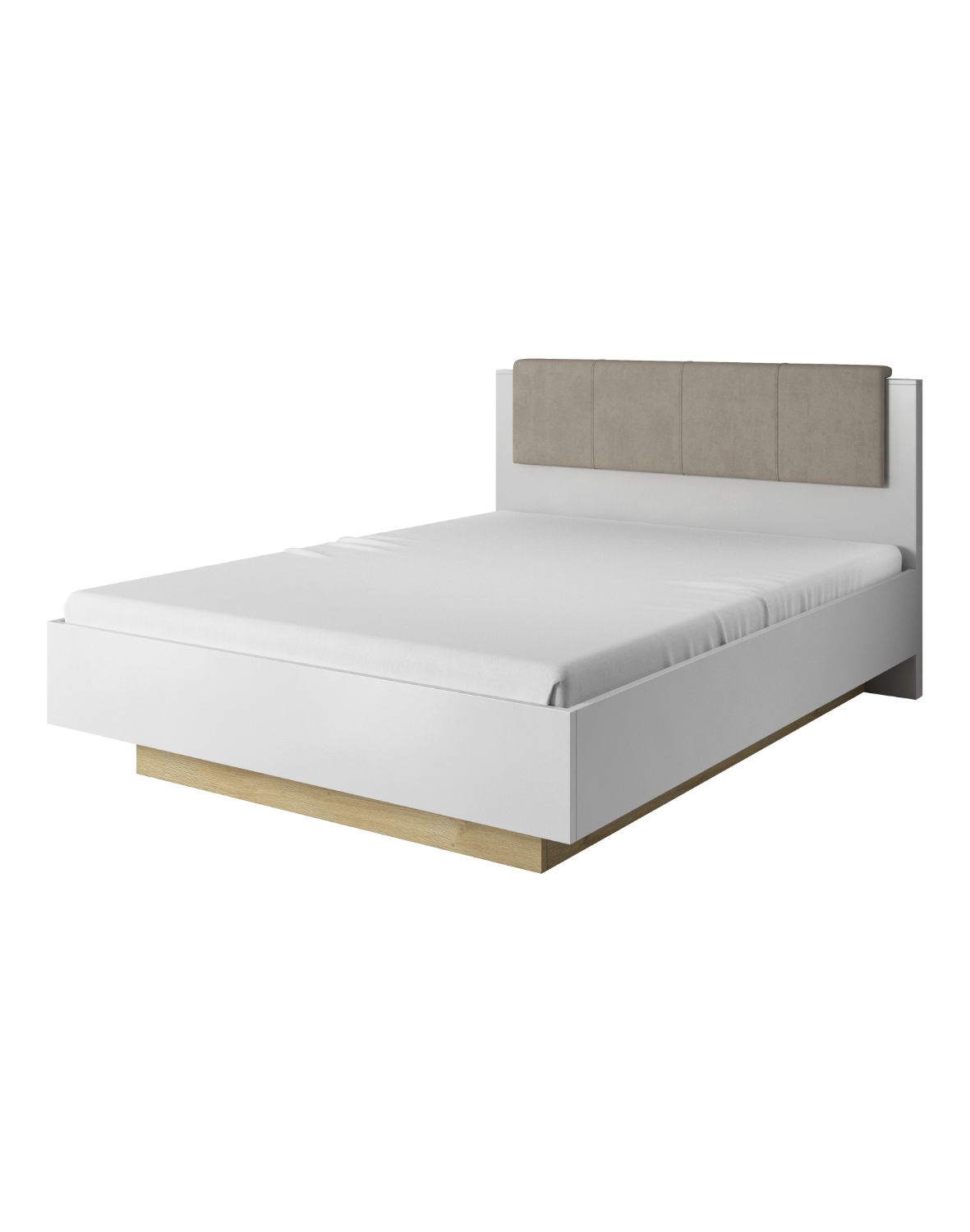 łóżko z tapicerowanym wezgłowiem 160x200 arca n