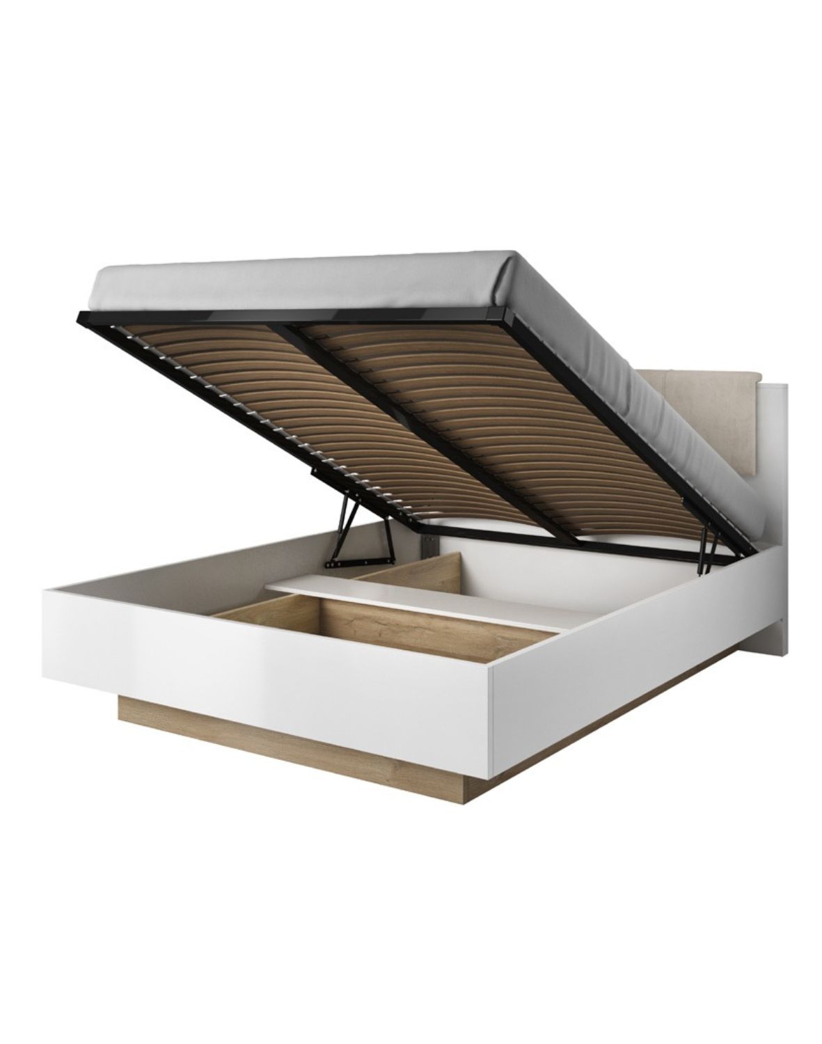 łóżko ze stolikami nocnymi arco