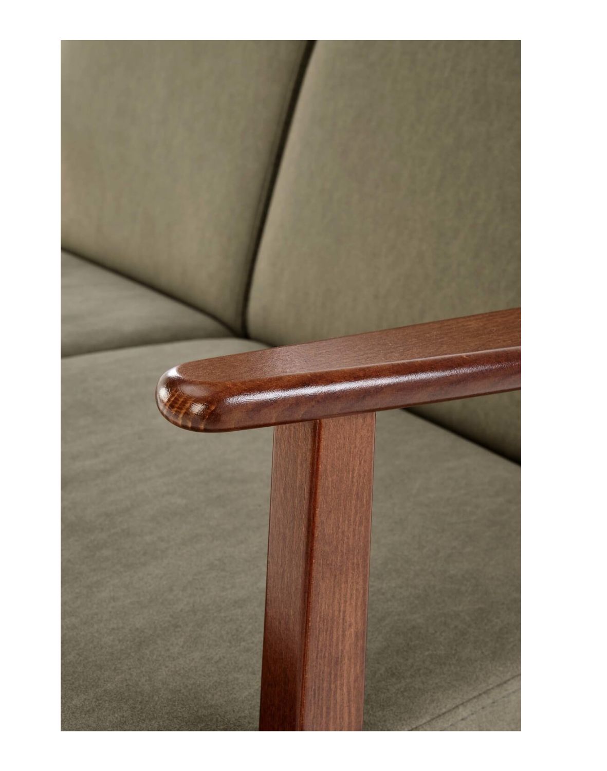 sofa dwuosobowa do salonu milano 2S, retro, oliwkowa