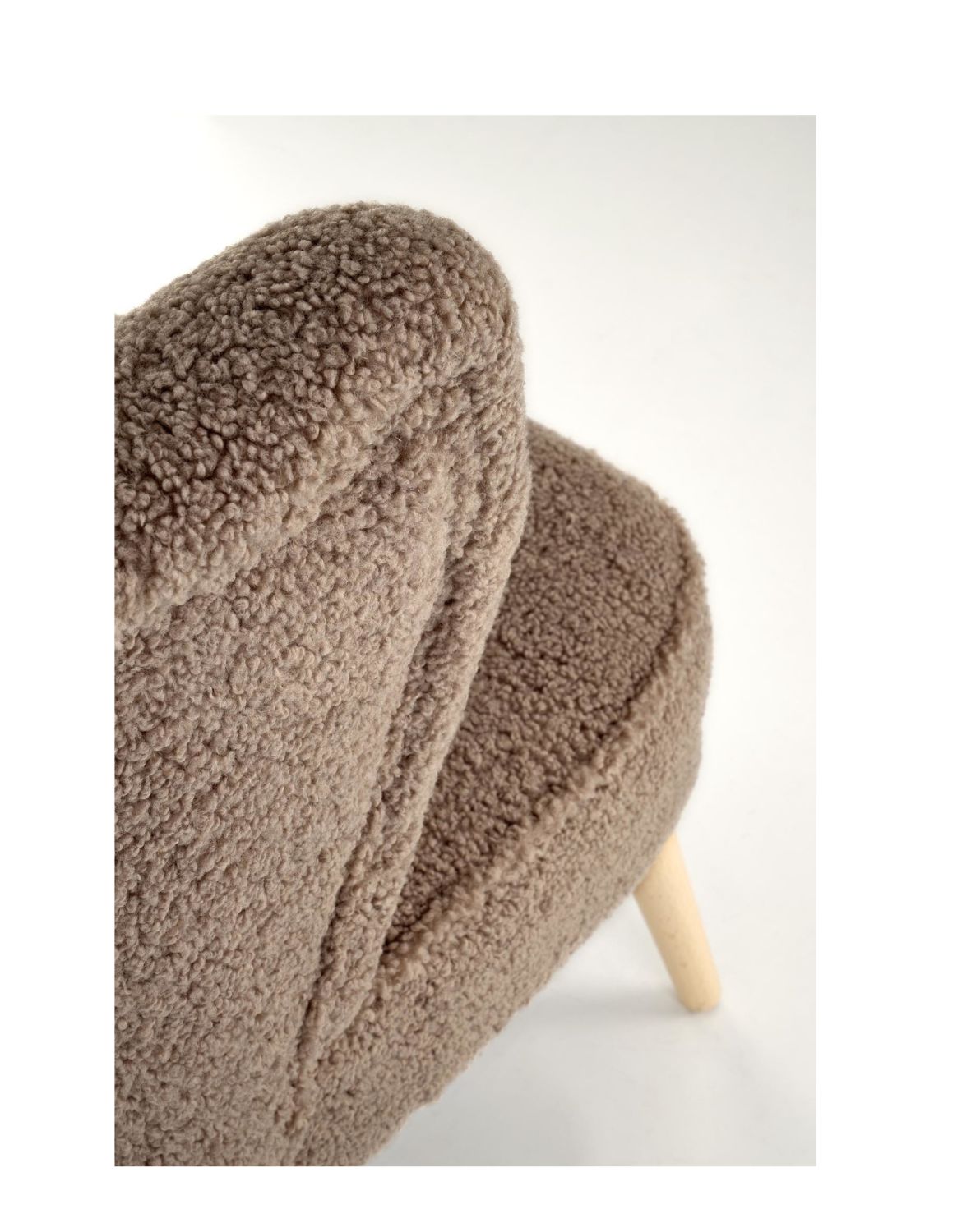 fotel wypoczynkowy mocca, brązowy