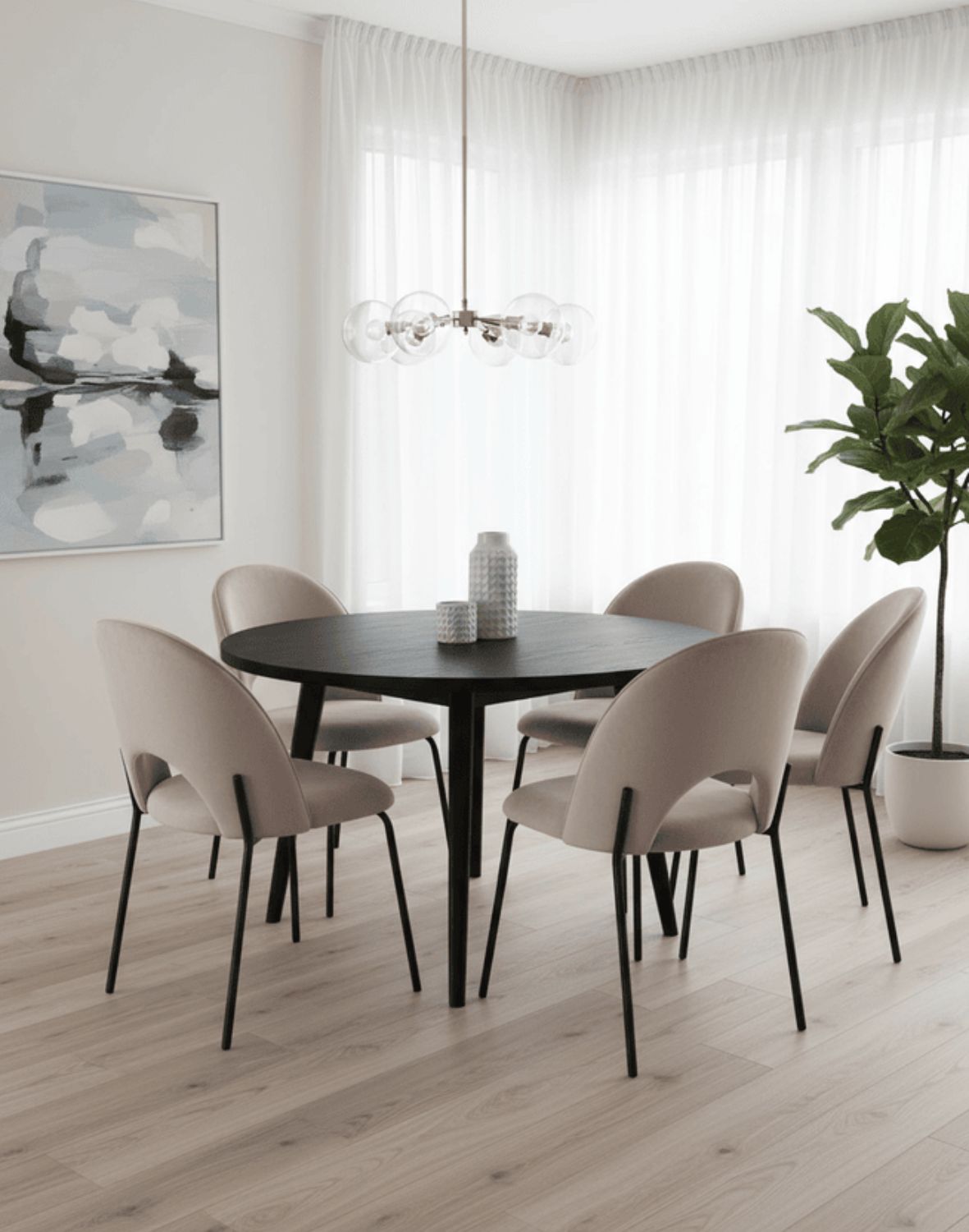 krzesło do jadalni molly black beż