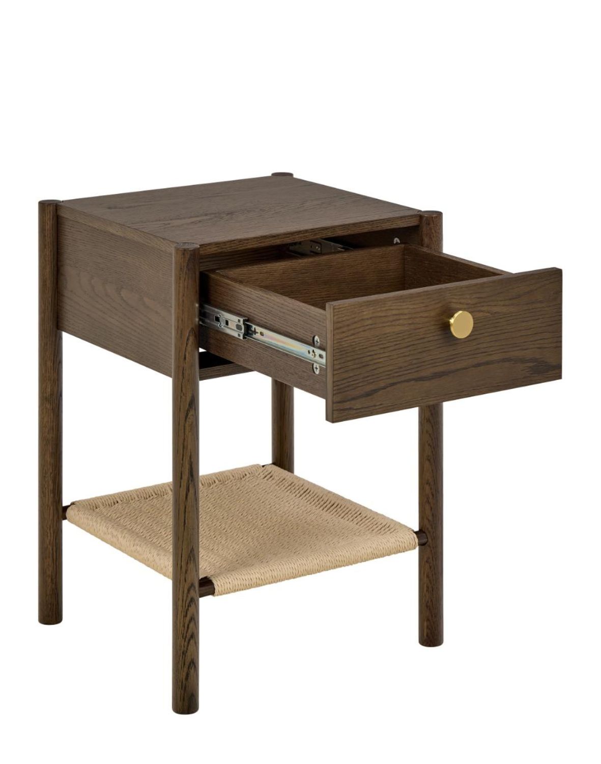 szafka nocna monfort, ciemny dąb z szufladą (10857)