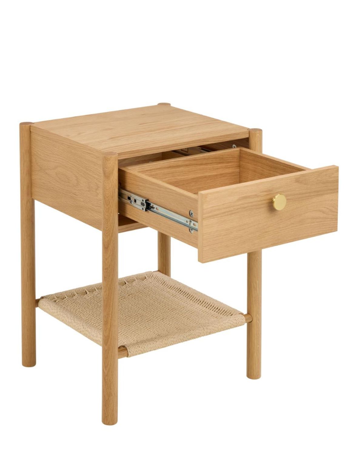 szafka nocna monfort, naturalny dąb z szufladą (10856)