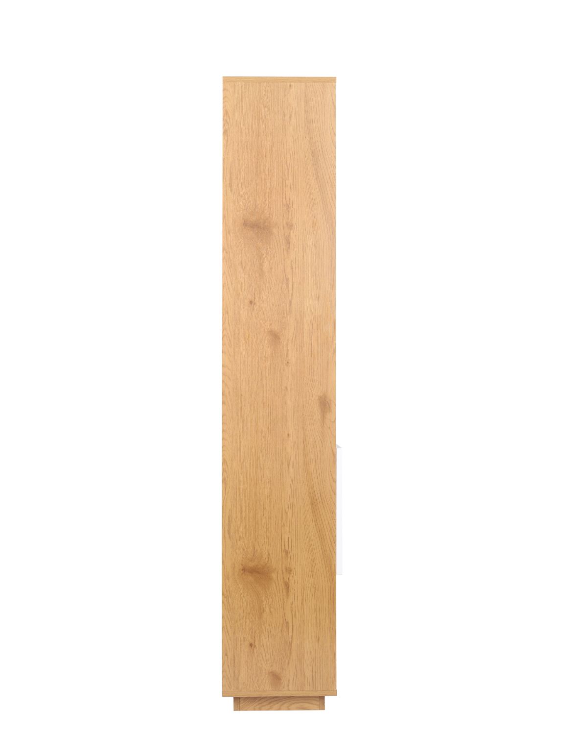 regał nevada dąb naturalny z białymi drzwiczkami 80 cm (bs01)