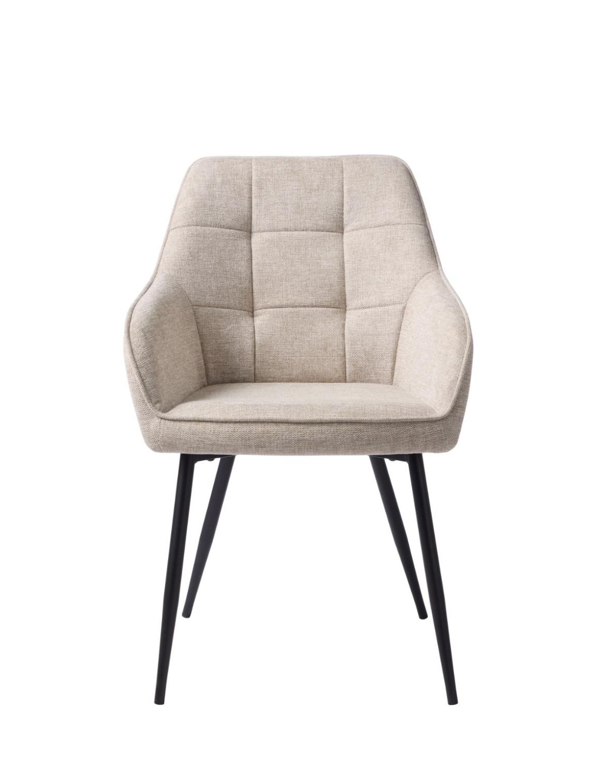 krzesło do jadalni nolan z podłokietnikami, pikowane, beżowe (50800000)