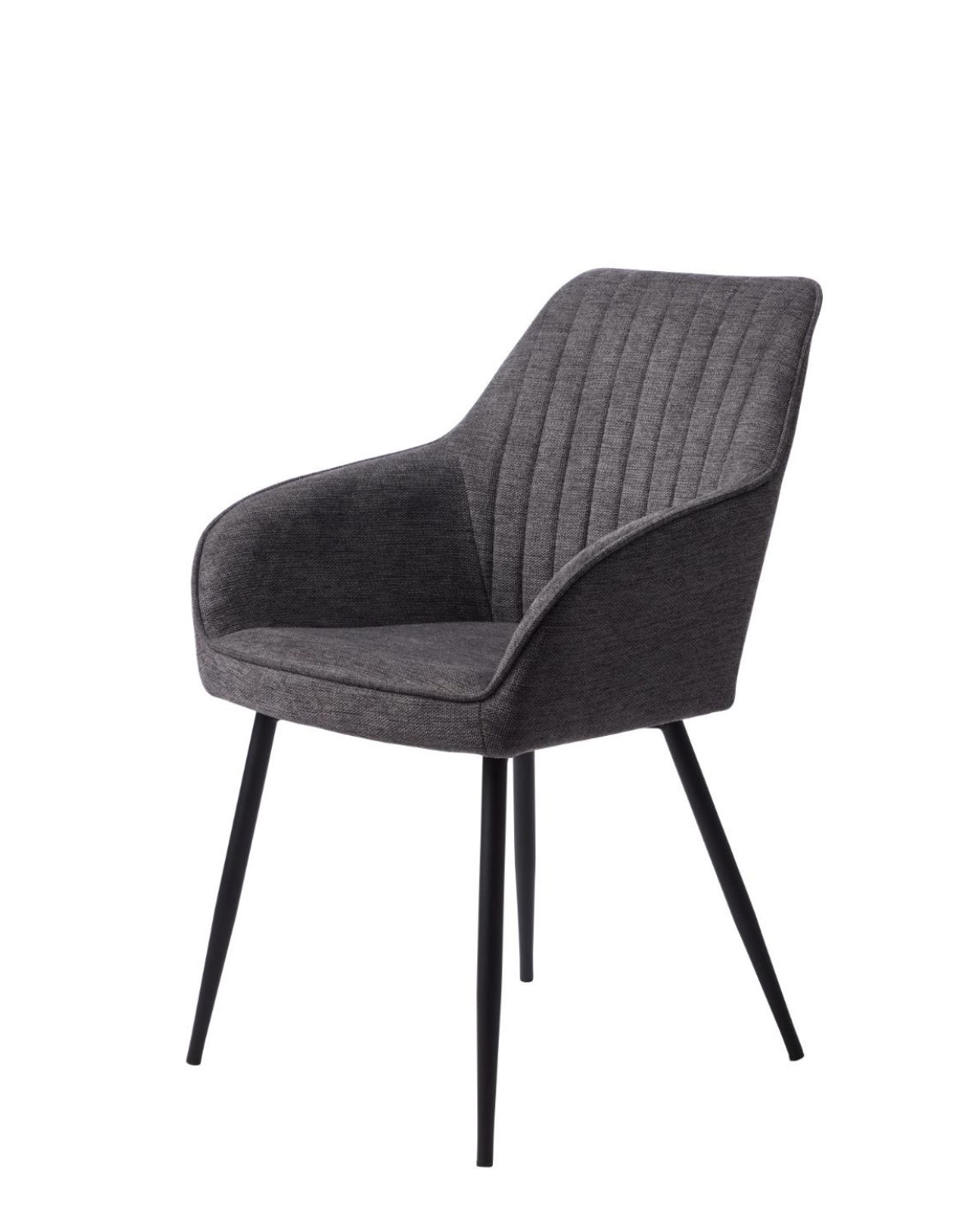 krzesło do jadalni nolan z podłokietnikami, ciemnoszare ( 50790001)