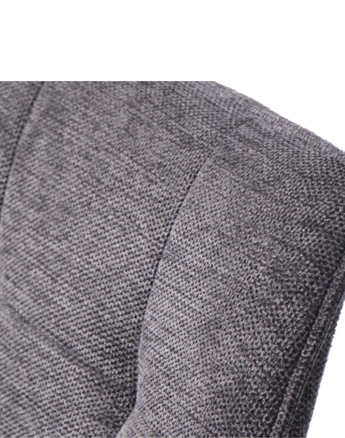 krzesło do jadalni nolan z podłokietnikami, pikowane, szare (50800001)