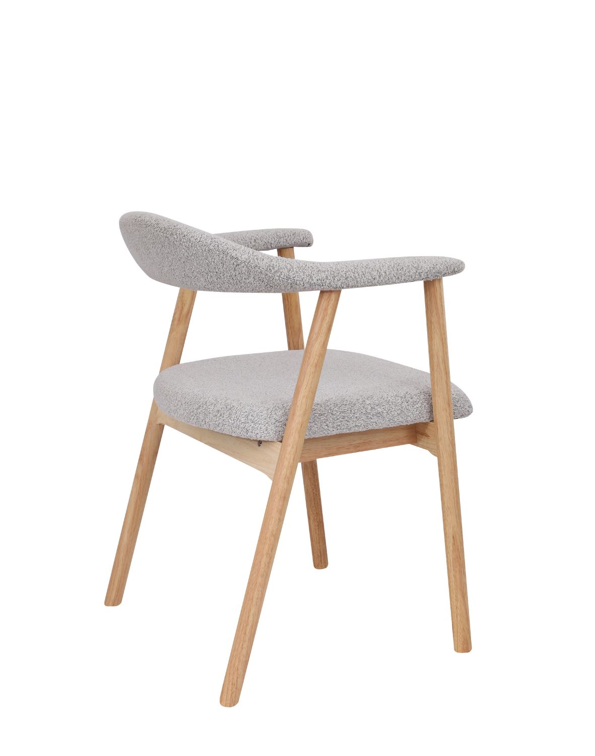 krzesło notte light, drewna kauczukowego, boucle beżowe