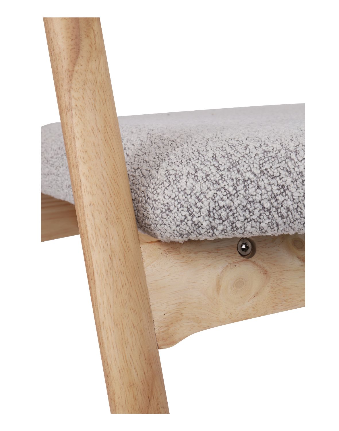 krzesło notte light, drewna kauczukowego, boucle beżowe