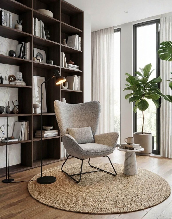 fotel wypoczynkowy nuvio, szary