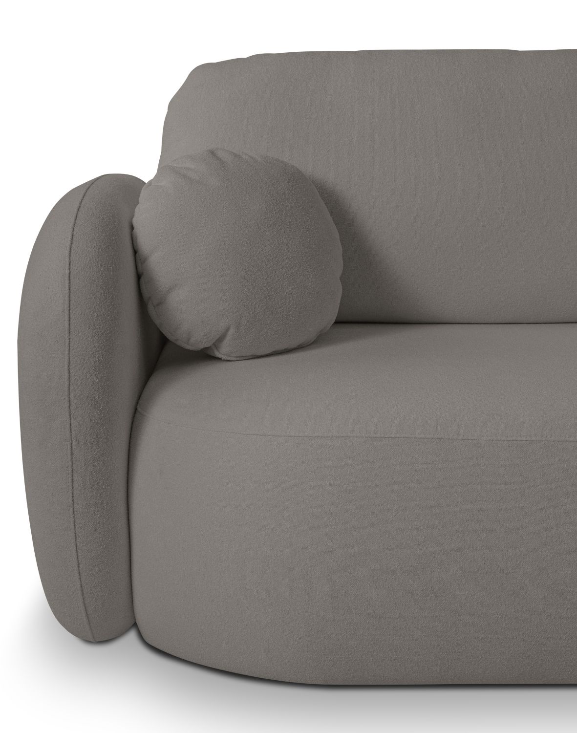 okrągły narożnik olio laski szary sicuro 75