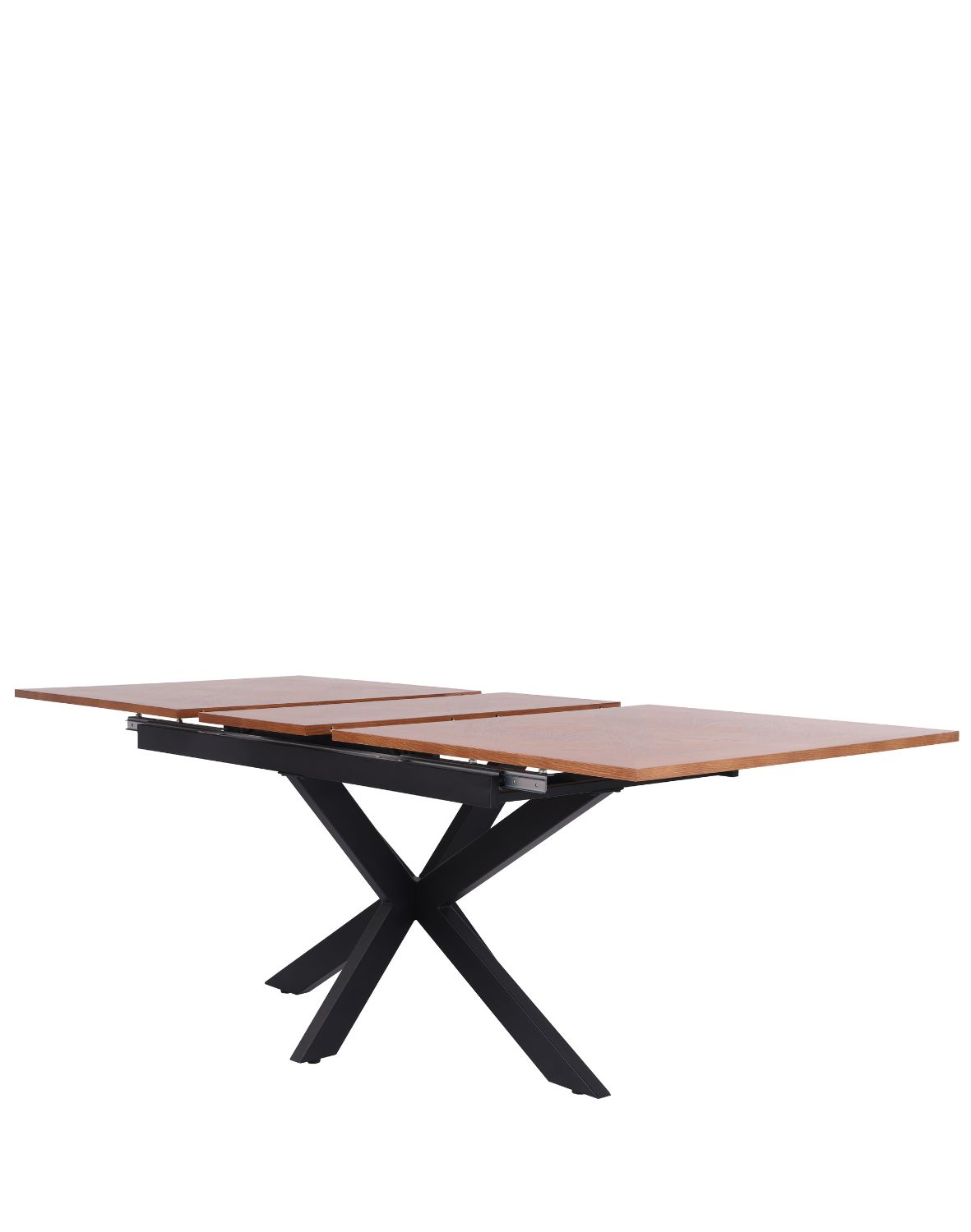 stół rozkładany, prostokątny pietro z jodełką, 160 cm - 200 cm, ciemny orzech