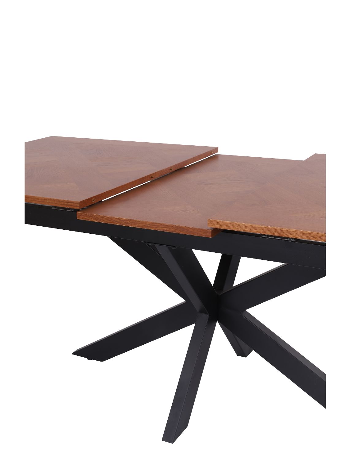 stół rozkładany, prostokątny pietro z jodełką, 160 cm - 200 cm, ciemny orzech