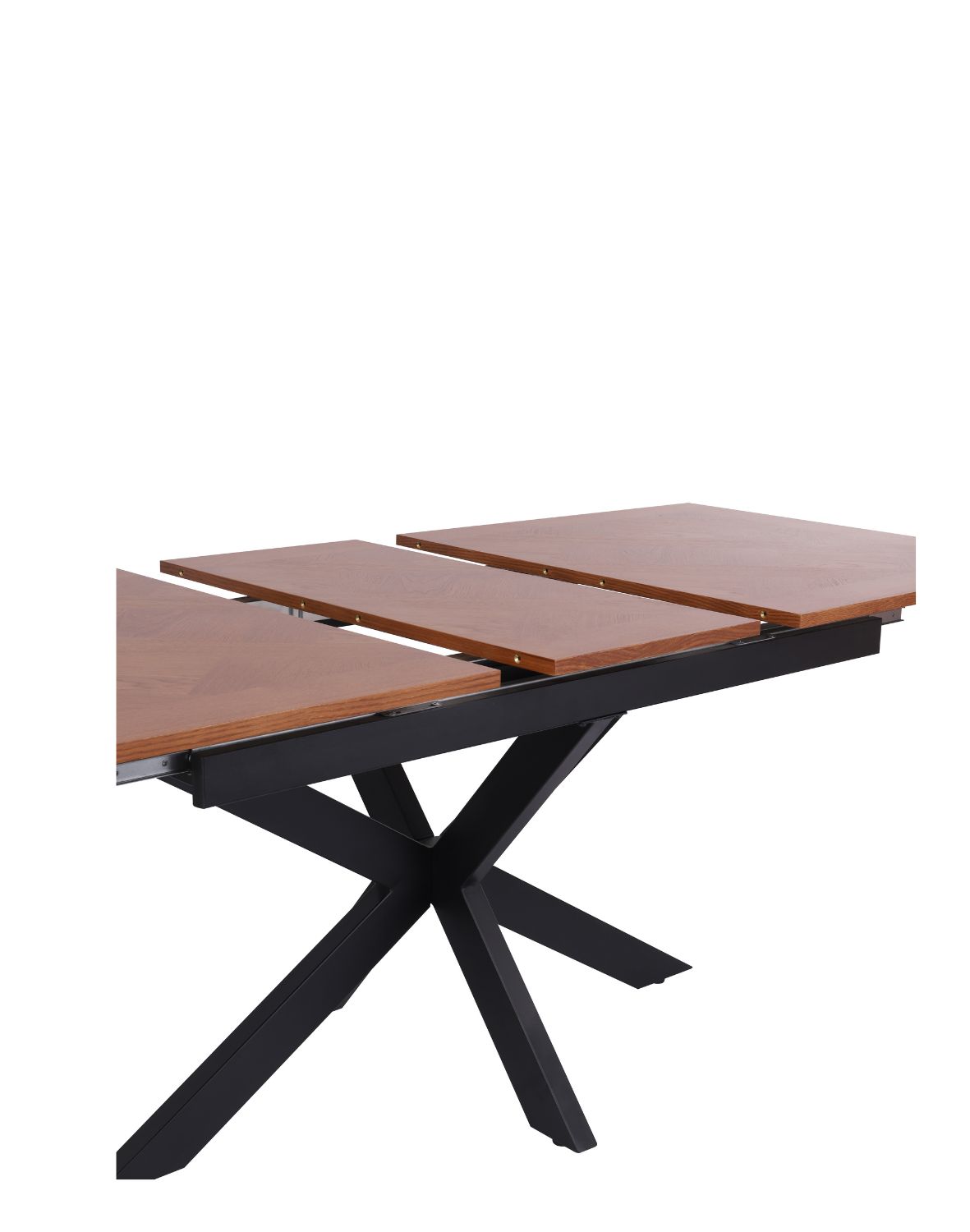 stół rozkładany, prostokątny pietro z jodełką, 160 cm - 200 cm, ciemny orzech