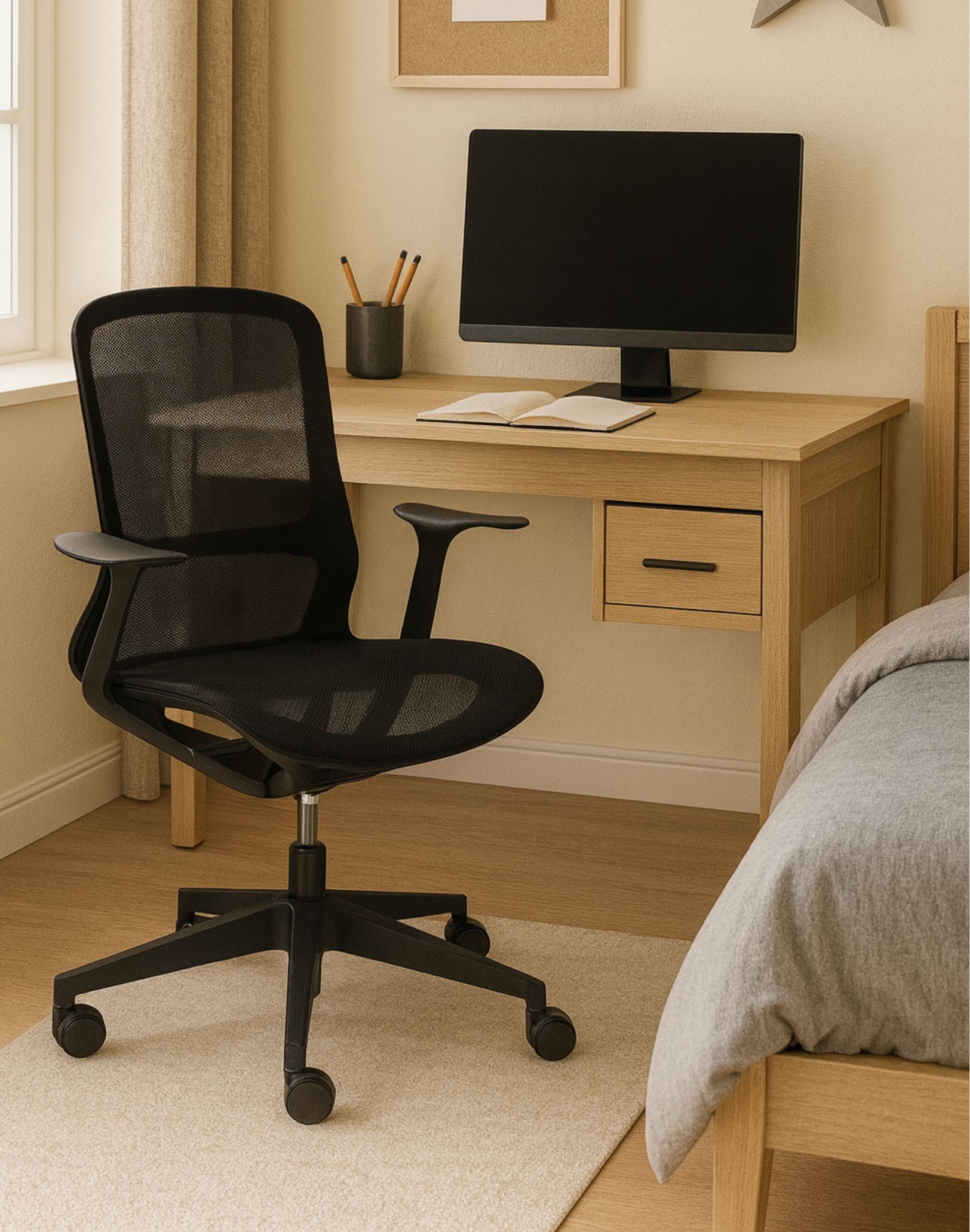 krzeslo obrotowe rainbow black