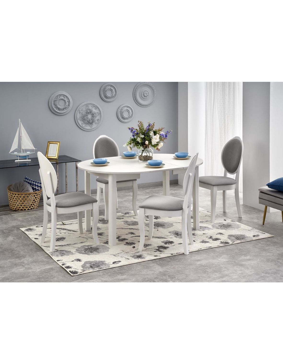 stół rozkładany ringo, biały