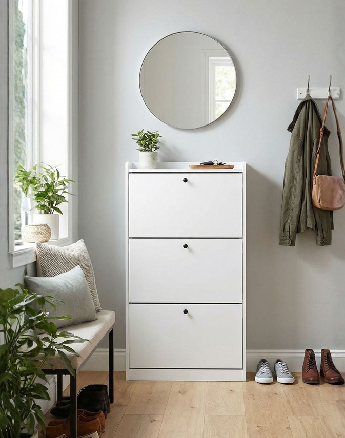 szafka na buty rivo white