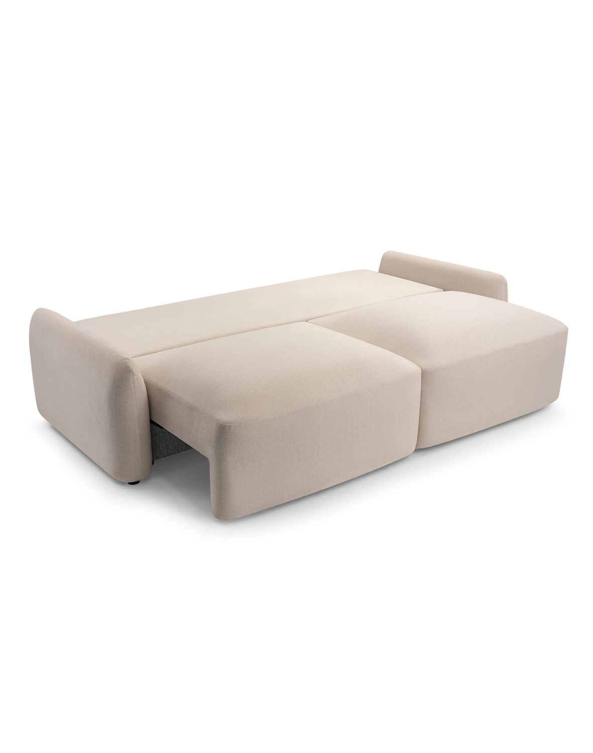beżowa rozkładana sofa z legowiskiem dla pupila sevilla