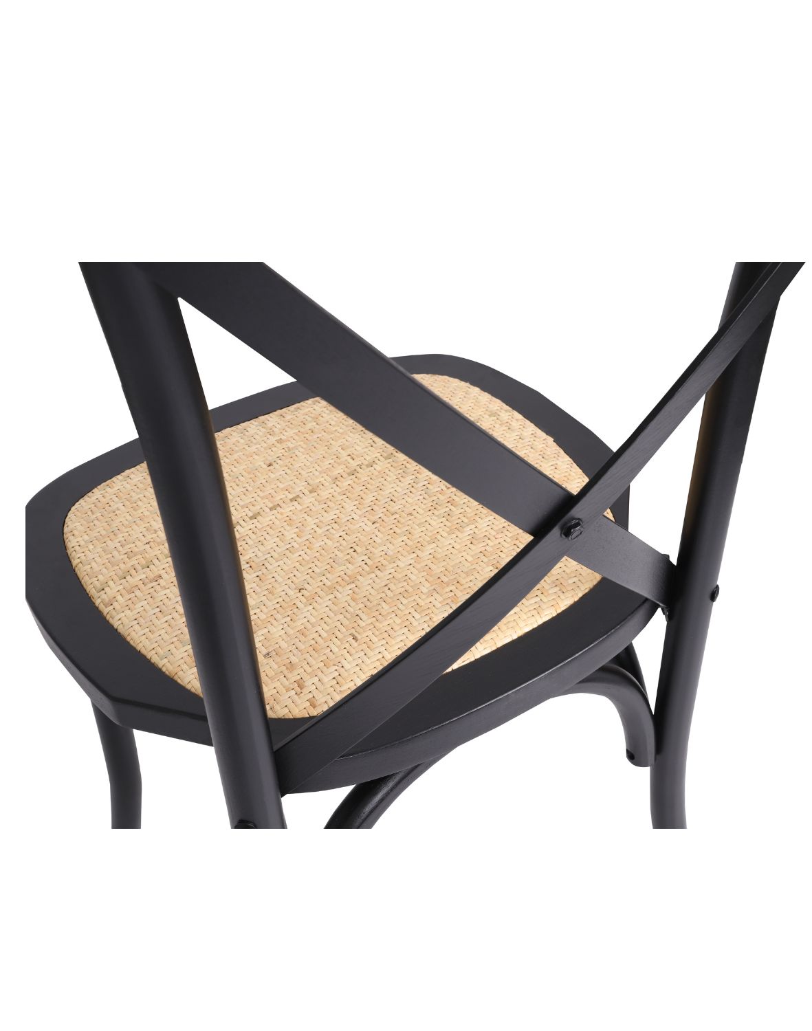 krzesło drewniane solido dark, rattan